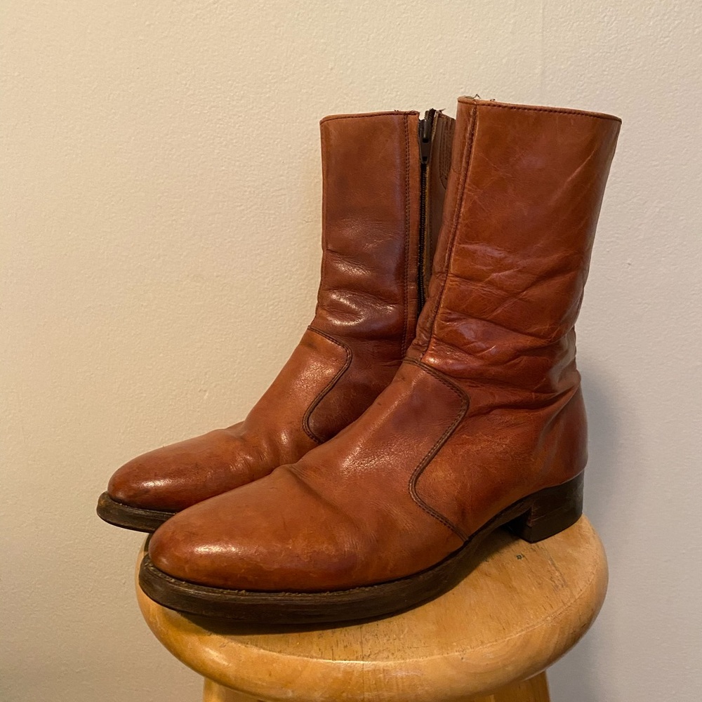 Vintage 1960s Men’s Frye Side Zip Boot